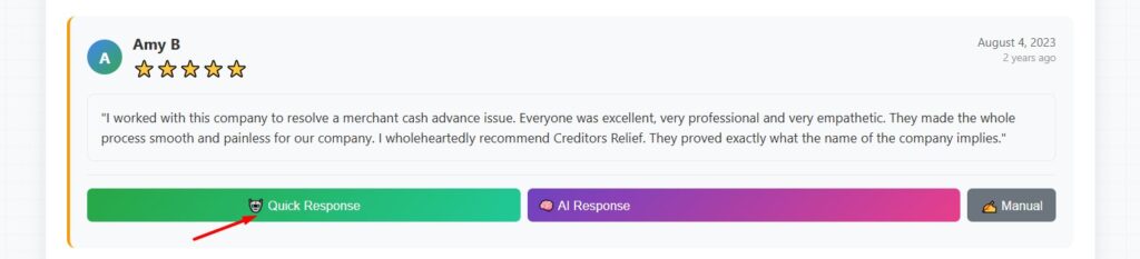 using templates to respond to google reviews